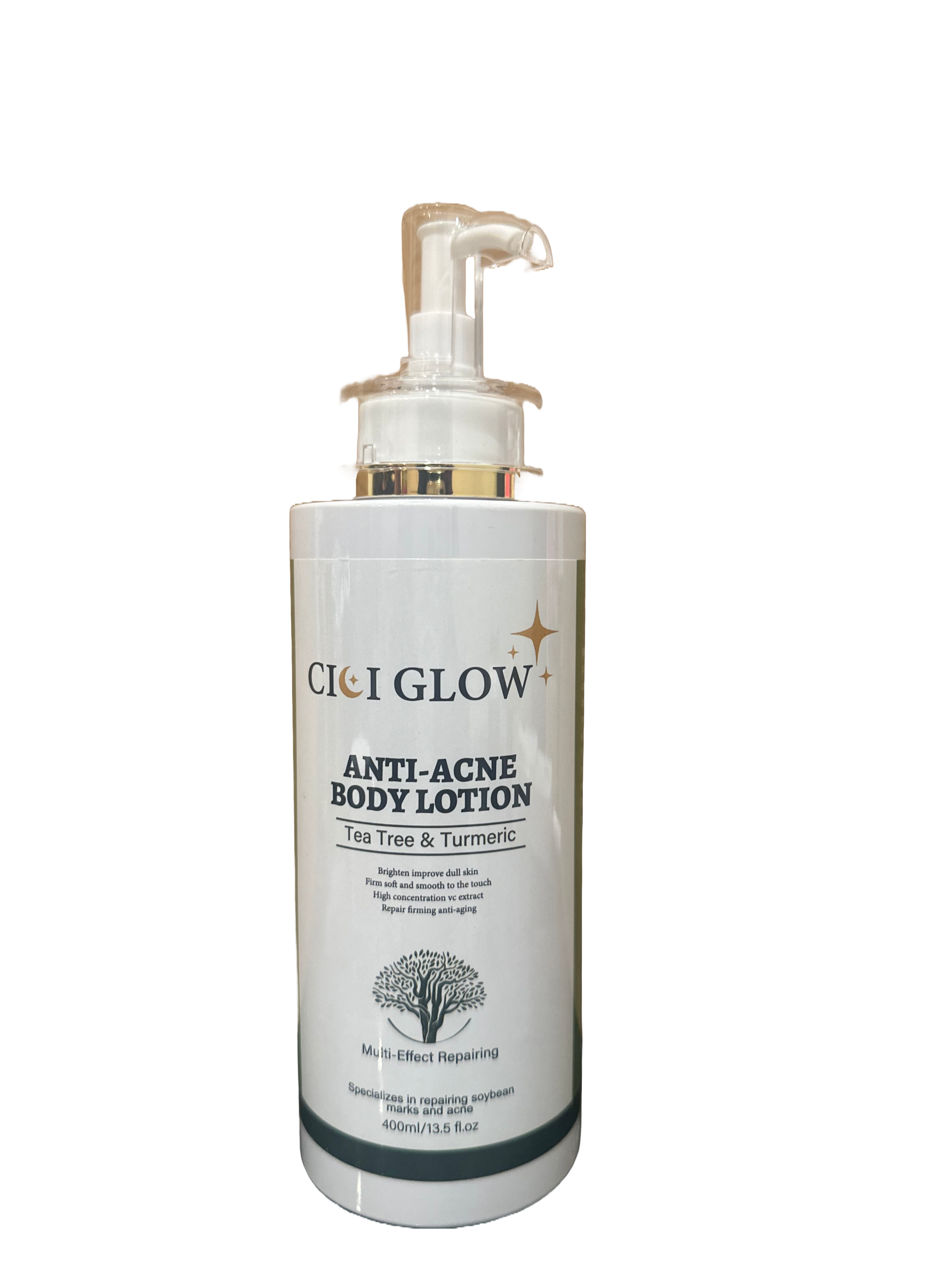 Cici Glow Anti-Acne Body Lotion with Tea Tree and Turmeric